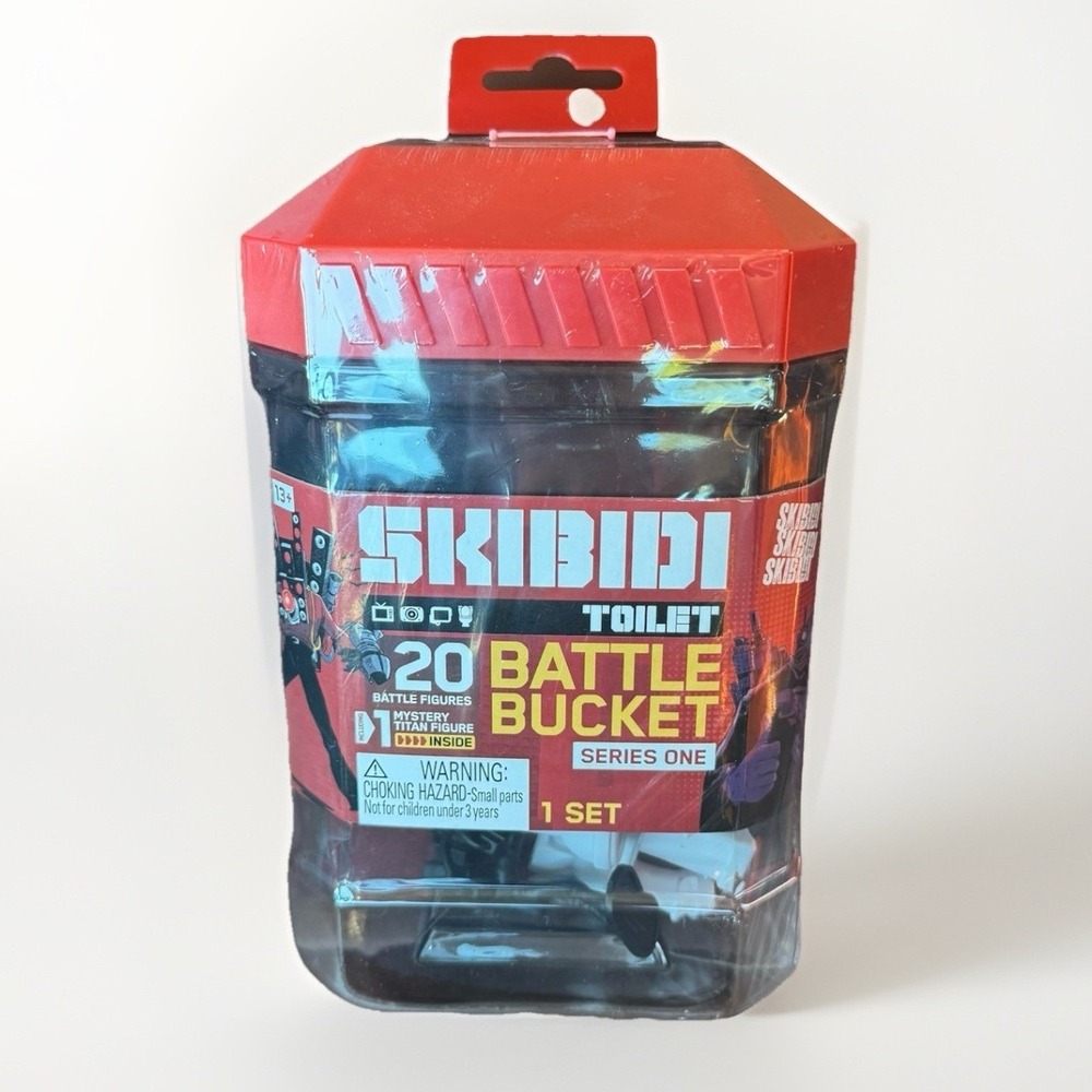 Bonkers Skibidi Toilet Battle Bucket Series One 20 Figures 1 Mystery Sealed